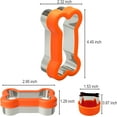 thumbnail image 5 of Dog bone shaped cookie cutter set - Large 4.45 inch, Small 2.95 inch, Mini 1.53 inch, stainless steel with plastic lid, for making dog treat cookies., 5 of 5