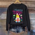 thumbnail image 1 of Jsaierl Chandails de Pâques pour Femmes Tendance Imprimé Graphique Lapin Pulls Décontractés Manches Longues Col Rond, 1 of 3