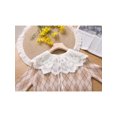 thumbnail image 5 of INSPIRE CHIC Detachable Fake Collar, Lace Embroidery Knit Little Shawl False Peter Pan Collar for Blouse, 5 of 5