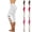 #02 White, variant on Knee Cutout Capri Leggings for Women High Waisted Cropped Yoga Leggings Seamless Fit Athletic Workout Pants Running Fitness , #02 Hot Pink, M