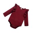 thumbnail image 3 of Maoww Bébé Rampant Garçon Pantalon en Coton à Manches Longues, Rouge Vin, 70cm, 3 of 8