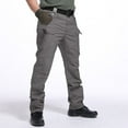 thumbnail image 2 of AIEOTT Mens Outdoor Tactical Pants Big and Tall Cargo Pants with Multi Pockets Lightweight Hiking Pants Casual Work Pants, 2 of 7