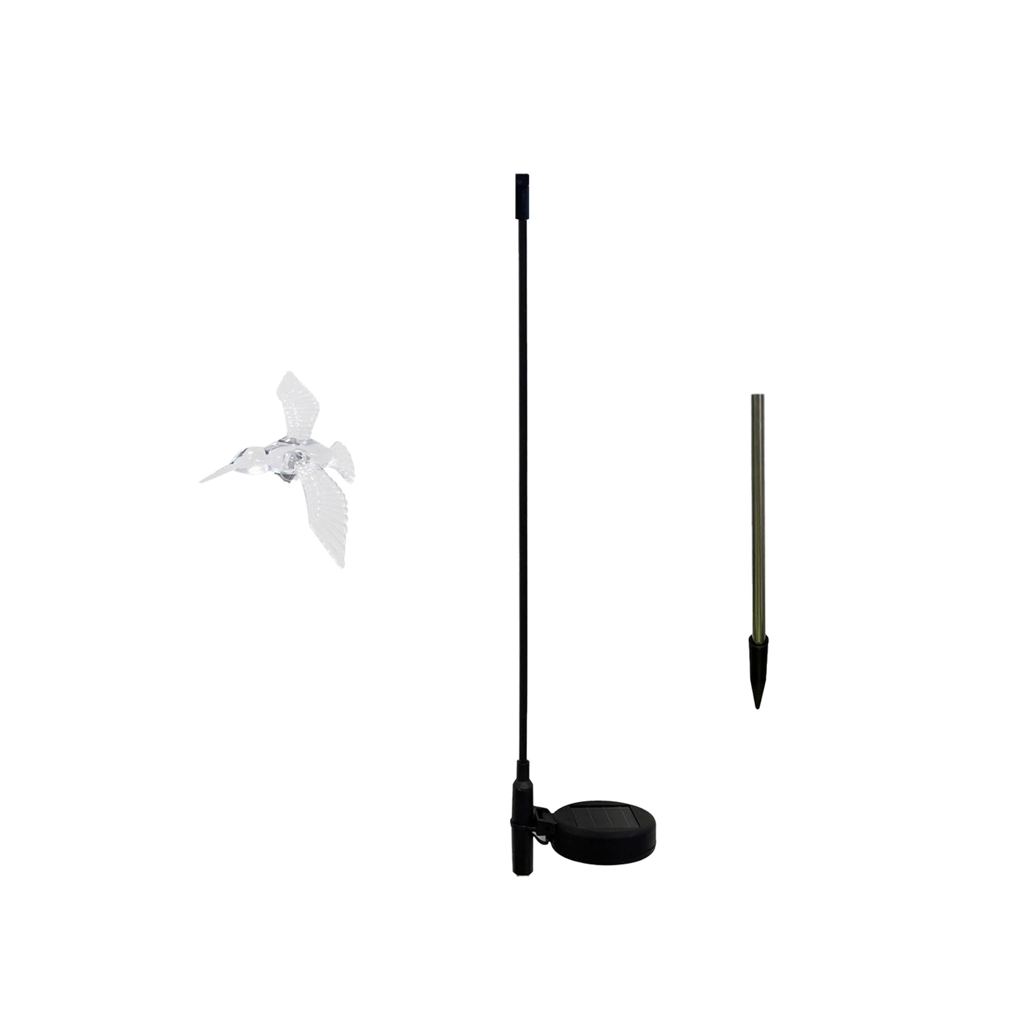 Mainstays Solar Powered Color Changing LED Hummingbird Acrylic Stake Light