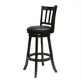 thumbnail image 2 of Solid Hardwood 29" Swivel Bar Stool in Cappuccino Finish - Set of 2, 2 of 4