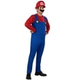 thumbnail image 4 of Super Brothers Costume For Teens Adult Halloween Cosplay Jumpsuits with Hat for Cosplay & Christmas Great Gifts  Anime Role Play Costume for Movie Fans, 4 of 9