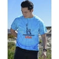 thumbnail image 2 of Independence Statue Of Liberty Tie Dye Cyclone Men -Image by Shutterstock, Male Small, 2 of 4