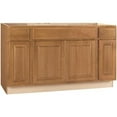 thumbnail image 1 of interline 2478220 60 x 24 in. hampton sink base cabinet&#44; oak, 1 of 1