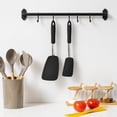 thumbnail image 5 of Silicone Kitchen Utensil Set 2 Pack, Non Stick Cooking Spatula Set with Heat Resistant Silicone Turner and Slotted Spatula for Frying and Cooking,Black, 5 of 6