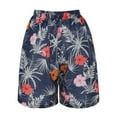 thumbnail image 6 of Shpwfbe by Shpwfbe Floral Elastic Waist Beach Shorts, Women's Casual Shorts, 3XL, 6 of 8