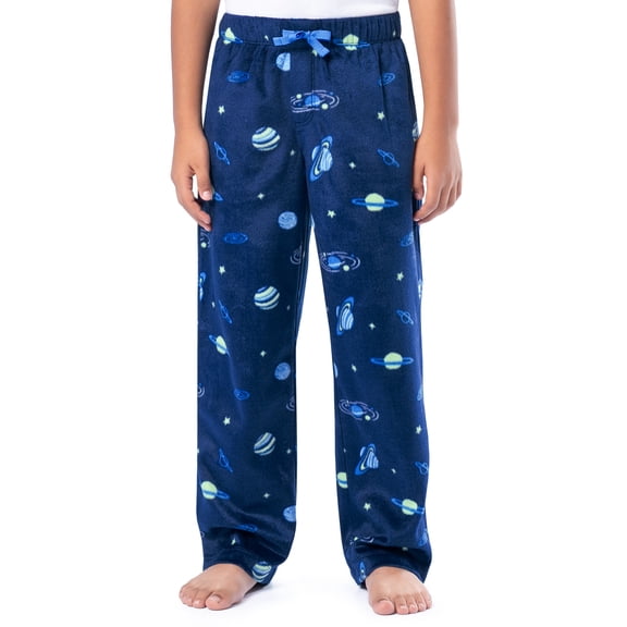 Fruit of the Loom Boy's Pajama Sleep Velour Fleece Pant, Sizes 4-16