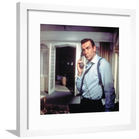 Bons baisers by Russie FROM RUSSIA WITH LOVE by Terence Young with Sean Connery (James Bond 007), 1 Framed Print Wall