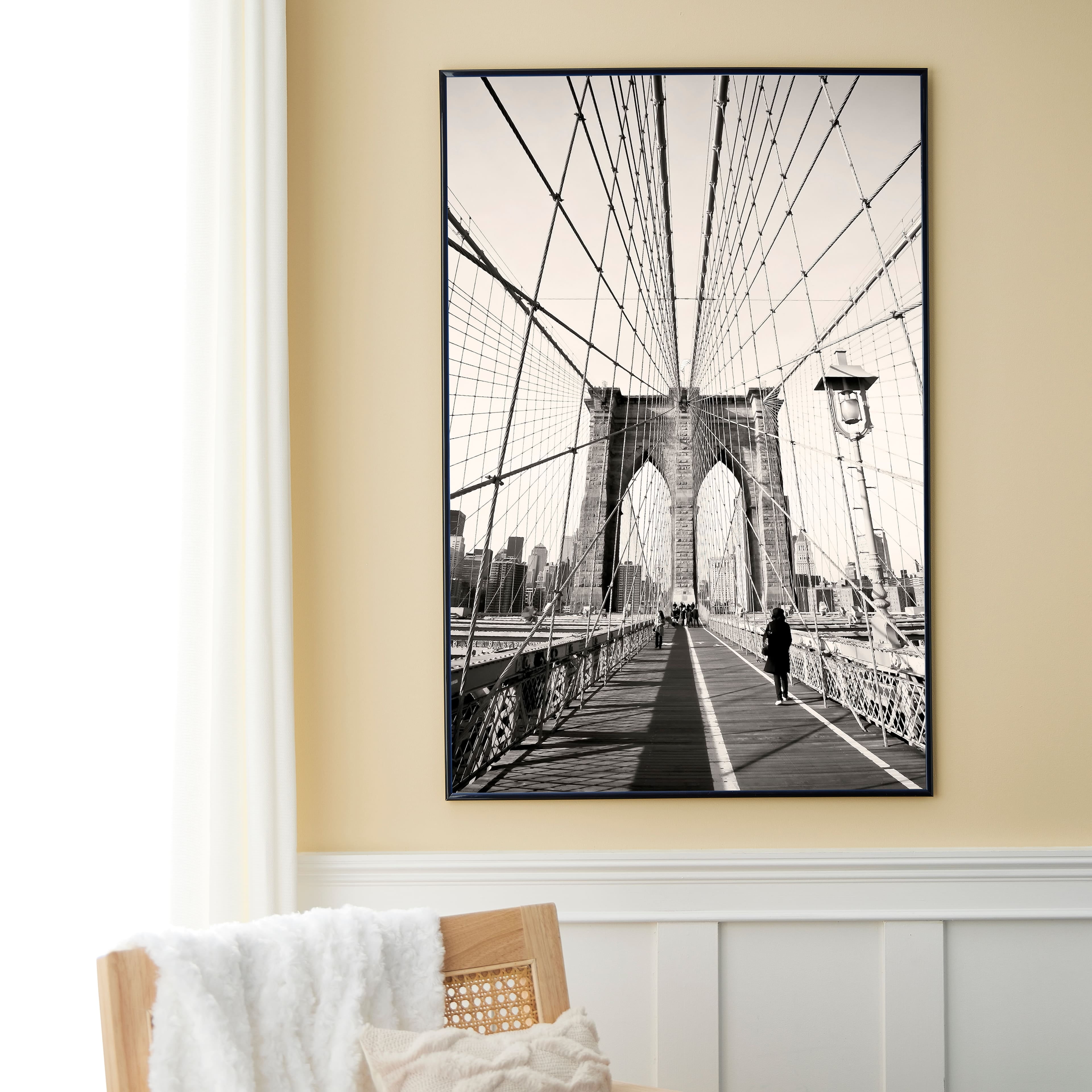 Studio Decor 24" x 36" Plastic Poster Frame Styleline - Includes Hanging Hardware, Horizontal or Vertical Display - Black, Bulk 6 Pack