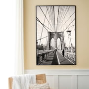 Studio Decor 24 x 36 Plastic Poster Frame Styleline - Includes Hanging Hardware, Horizontal or Vertical Display - Black, Bulk 6 Pack