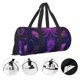 thumbnail image 3 of Balery Purple Starry Sky Antelope Bolsa de Gimnasio para Mujeres y Hombres, Bolsa de Viaje Impermeable, Bolsa de Fin de Semana con Compartimento para Zapatos y Bolsillo Húmedo, 3 of 6