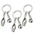 thumbnail image 2 of 3 Pcs Mini Porte-Clés de Jeu de Quilles Pendentifs Forme Réaliste Porte-Clés de Jeu de Quilles Suspendus, 2 of 8