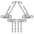 thumbnail image 1 of unbranded 1 Set Silver Window Security Lock Safety Lock Stainless Steel Window Accessory, 1 of 8