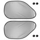 thumbnail image 2 of 2pcs Auto ventana lateral color negro plata, 2 of 5