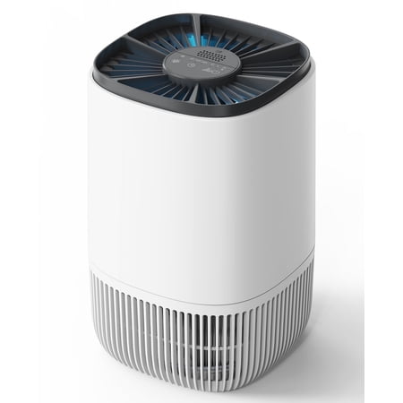 Breezome Air Purifier for Home Bedroom, Hepa 3-in-1 Filter Cleaner with Aromatherapy Function for Better Sleep, Smoke, Pet Dander, Odor, Dust, Office, White