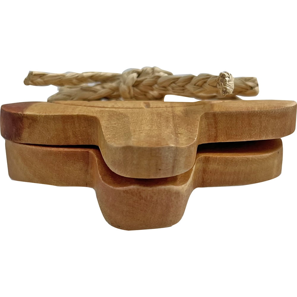 South Seas Native Treasures Salad Serving Hands Honu Kamani Wood