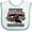 White and Blue, variant on Inktastic Future Snowmobile Champion Boys or Girls Baby Bib