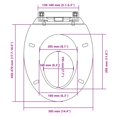 thumbnail image 2 of vidaXL Soft-close Toilet Seat White Oval, 2 of 5