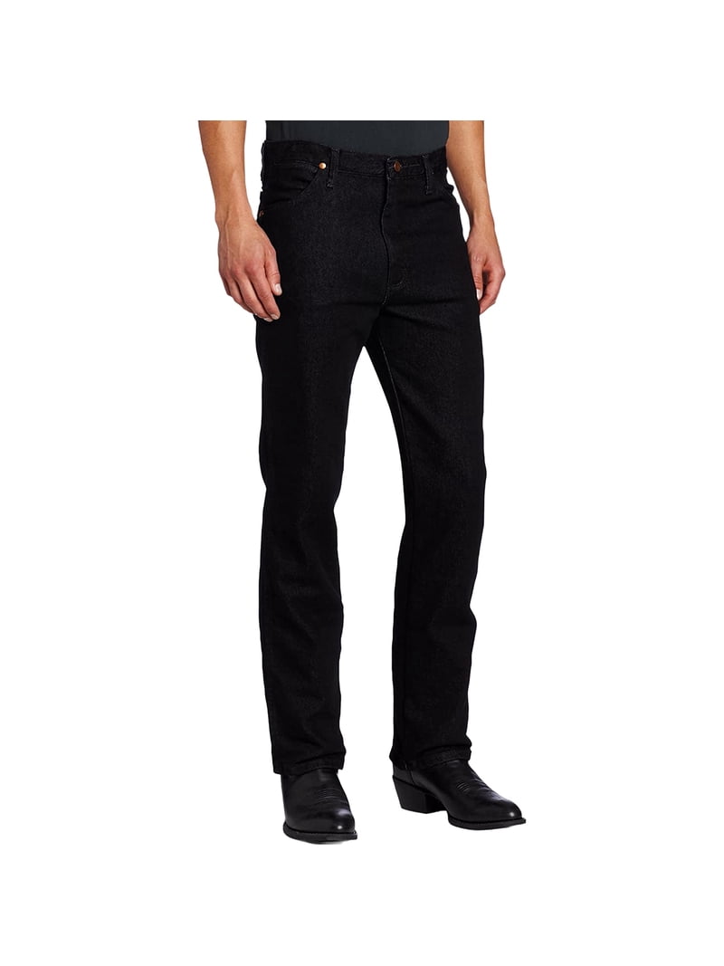 Wrangler Men's Cowboy Cut Stretch Slim Fit Jeans, W33 L30, 0938BLK