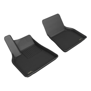 3D Maxpider 2020 Fits Tesla Model Y Custom Fit Kagu 1st Row Floor Mat Carbon Fiber Embossed Pattern Black L1TL01711509