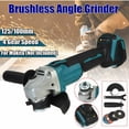thumbnail image 2 of Amoladora angular inalámbrica de 125 mm, 18 V y 4 velocidades para batería Makita + accesorios (solo máquina), 2 of 3