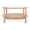 Natural/Clear, variant on Safavieh Couture Karyna Rattan and Glass Scandinavian Coffee Table, Black/Natural