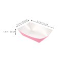 thumbnail image 2 of LOLIPPYY 60pcs Japanese Sushi Boat Kraft Paper Pink For Graduation Celebration Food Holder, 2 of 8