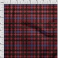 thumbnail image 3 of oneOone Cotton Cambric Maroon Fabric Madras Check Quilting Supplies Print Sewing Fabric By The Yard 56 Inch Wide, 3 of 4