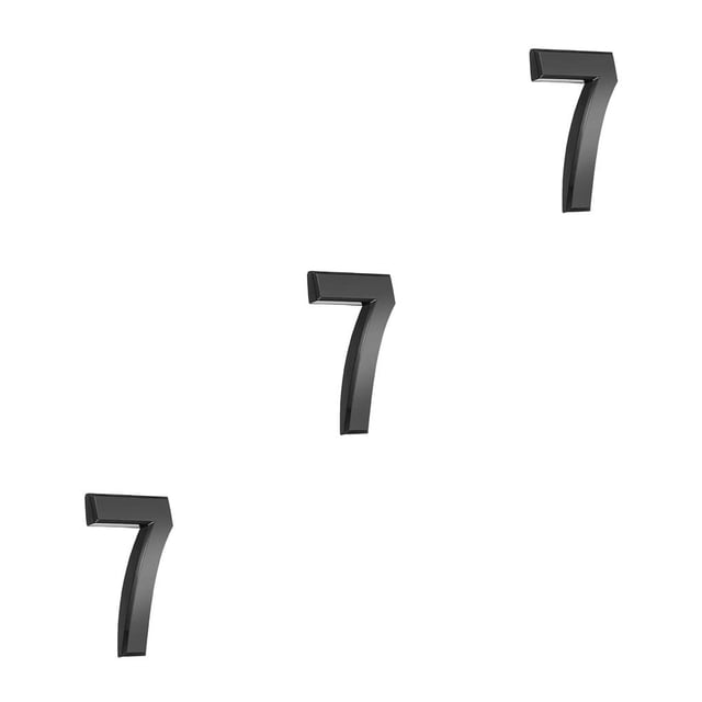 jesticaly House Numbers ple Numerical Marks Accessories Exquisite Number Signs Parts Number Sign DIY Accessory for Apartment Hotel Number 7 3Set