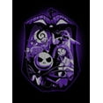 thumbnail image 2 of Men's The Nightmare Before Christmas Purple Group Portrait Graphic Tee Black Large, 2 of 5