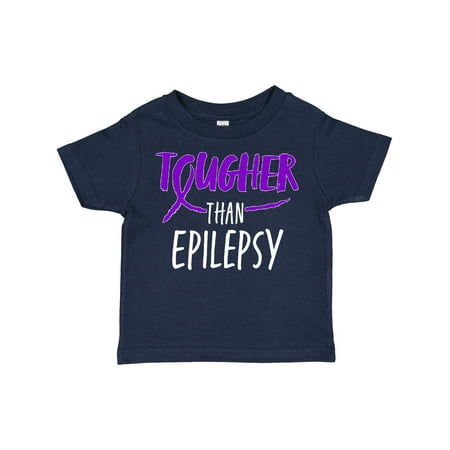 

Inktastic Tougher Than Epilepsy with Purple Ribbon Gift Toddler Boy or Toddler Girl T-Shirt