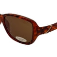 thumbnail image 3 of Ellen Tracy Womens Sunglass ET 551 1 Demi Plastic Rectangle Brown, 3 of 6