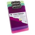 thumbnail image 1 of Charles Leonard Plastic Clipboard, Assorted Colors, 3 Pack, 1 of 1