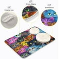 thumbnail image 4 of FREEAMG Dish Drying Mat Funny Cats Colorful Absorbent Dry Mats for Dishes Draining Pad for Kitchen Countertop 16" x 18", 4 of 7