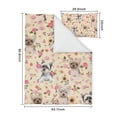 thumbnail image 5 of Yorkie with Flowers Duvet Cover and Pillowcase Set for Single Bedding, Bedroom Accessories for Kids Teens, 5 of 5