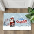 thumbnail image 4 of Hello Winter Exotic Shorthair Smiling in Red Scarf Hat Welcome Christmas Doormat Cat Lover Kitten Owner Gifts Indoor Outdoor Welcome Mat - 00017, 4 of 5