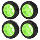 thumbnail image 5 of Piezas Ruedas RC Neumáticos de Rally de 75 mm Goma para Wltoys 144001 1/14 RC Reemplazo de reparación de automóviles Todoterreno Verde, 5 of 8