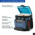 thumbnail image 5 of Titan by Arctic Zone 24 Can, 16 Quart Zipperless Soft Cooler, Ocean Blue, 5 of 12
