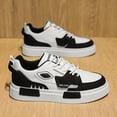 thumbnail image 6 of Men'S 2025 New Arrival Chunky Platform Sneakers - & Low-Top Lace-Up Casual Shoes with Thick Rubber Sole, Round Toe & Arch Support, 6 of 9