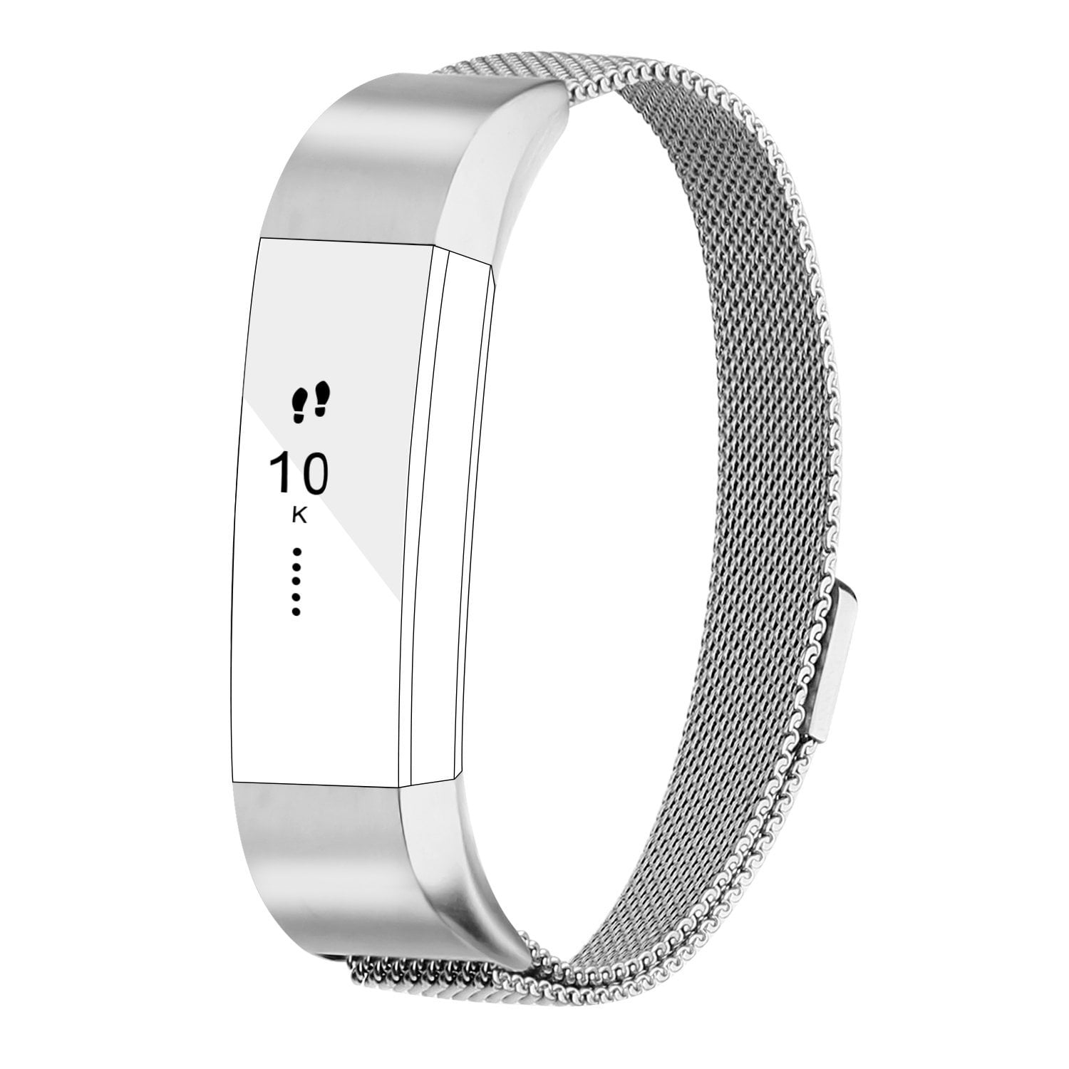 For Fitbit Alta/HR!Unisex SS Steel Chain Wrist Band Metal Strap Bracelet Loop 
