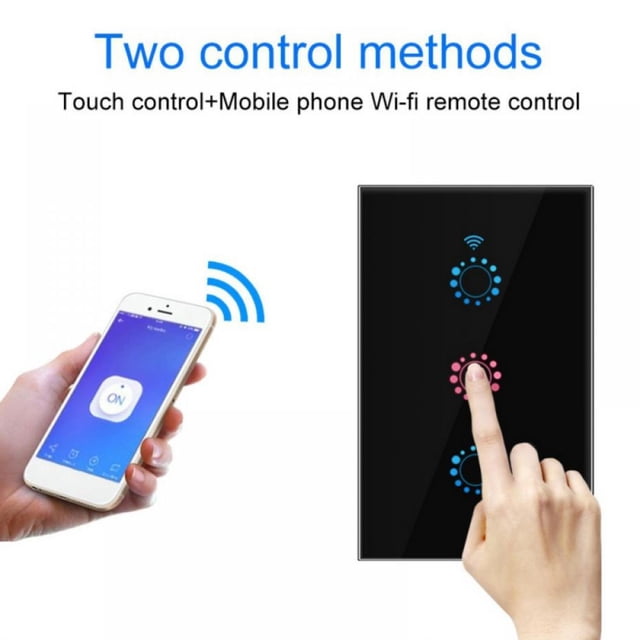 Variateur Intelligent, Interrupteur de Lumière Intelligent WiFi Compatible avec Alexa et Google Home, Télécommande, Pas de Hub Requis, Certifié Etl et Fcc