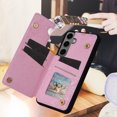 thumbnail image 4 of Wallet Magnetic Leather Wallet Case Card Slot Shockproof Flip Cover for Samsung Galaxy S24 Ultra S24Plus S23FE S23Plus S23 Ultra S22 S22Plus S22 Ultra S21 S21Plus S21 Ultra S21FE Leather Case, 4 of 10