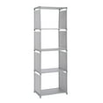 thumbnail image 5 of ToppiJoy 4 Tier Bookcase Bookshelf Toys Clothes Storage Rack Organizer Shelf Shelving Home Office Grey, 5 of 14