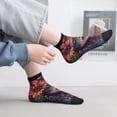 thumbnail image 2 of Fuzoiu Bohemian Colorful Flower Woman Print Adult Socks, Crew Moisture-wicking Socks, Unisex Cushion Crew Socks,Casual Sports Ankle Socks, 2 of 7