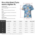 thumbnail image 4 of Naloa Cute Chickens and Flowers Men's T-Shirt Sport T-shirt Men's Basic Tee Casual Men's Shirt, Round Neck, Short Sleeves - XX-Large, 4 of 5