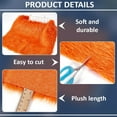 thumbnail image 4 of Muestra de tela de mohair naranja de 40 x 40 cm (15,75 x 15,75 pulgadas), patrón liso, 100% poliéster. Ideal para cosplay, manualidades, disfraces y decoración., 4 of 9