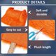 thumbnail image 4 of Muestra de tela de mohair naranja de 40 x 40 cm (15,75 x 15,75 pulgadas), patrón liso, 100% poliéster. Ideal para cosplay, manualidades, disfraces y decoración., 4 of 9
